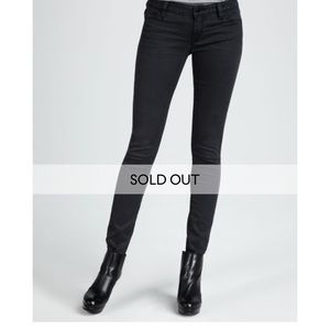 Vince Charcoal Herringbone Skinny Jeans